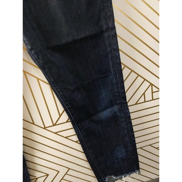 Rag & Bone Women's Jeans Dash Trouser Ice Blue Ankle Dark Wash Denim Stretch 27 - Picture 8 of 10